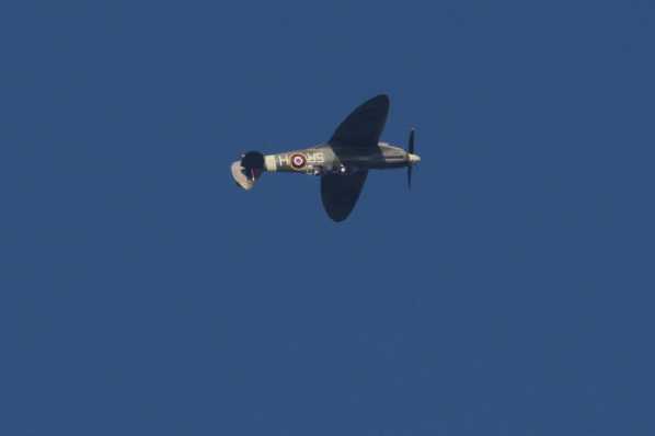 05 September 2018 - 17-39-29.jpg
Spitfire T.IX PV202 5-RH over Dartmouth.
Built in 1944 as a single seater this is yet another aircraft that was converted to a two seater during restoration.